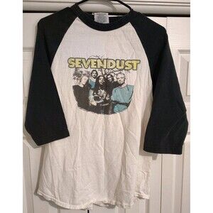 Vintage Sevendust Baseball Style Shirt  Animosity Promo Size L TVT Records Rare